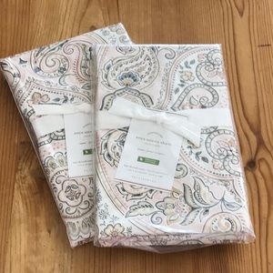2 Pottery Barn Anya euro pillow shams